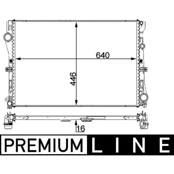 Mahle Radyatör – CR2100000P / OEM A0995002203 ürün görseli