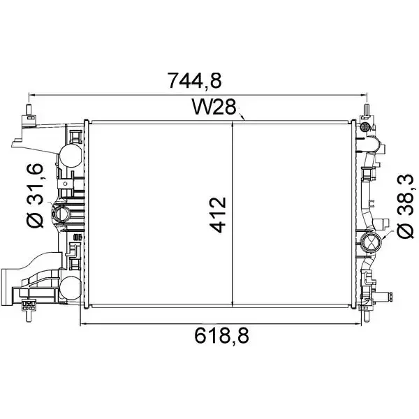 Mahle Radyatör – CR2116000S / OEM 13267656