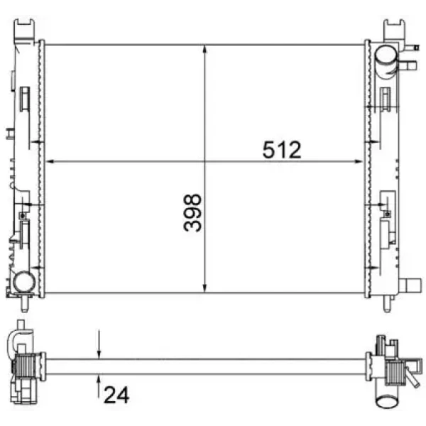 Mahle Radyatör – CR2166001S / OEM 8660003460