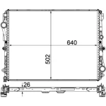 Mahle Radyatör – CR2172000P / OEM A0995007100