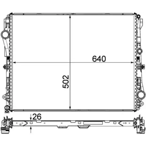 Mahle Radyatör – CR2172000P / OEM A0995007100 ürün görseli