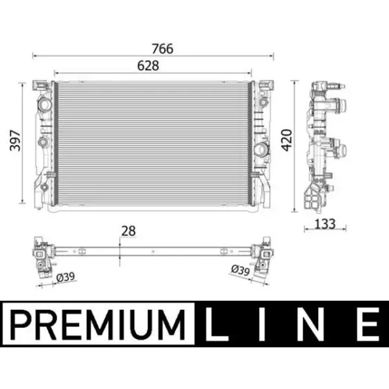 Mahle Radyatör – CR2223000P / OEM 17118576506 ürün görseli
