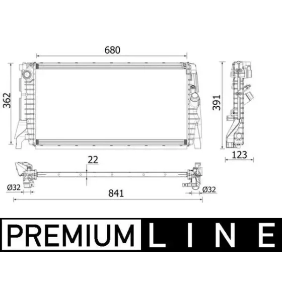 Mahle Radyatör – CR2279000P / OEM 17118645782 ürün görseli