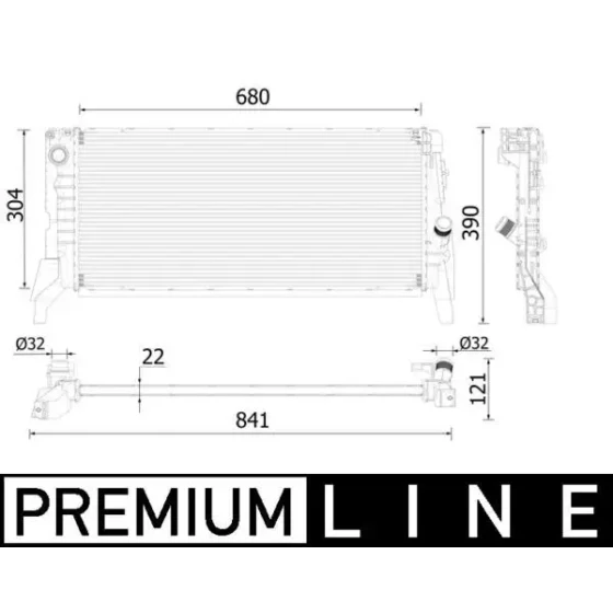 Mahle Radyatör – CR2306000P / OEM 17117617632 ürün görseli