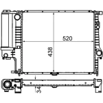 Mahle Radyatör – CR244001S / OEM 17111740696