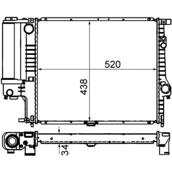 Mahle Radyatör – CR244001S / OEM 17111740696 ürün görseli