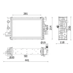Mahle Radyatör – CR2634000P / OEM 214109135R