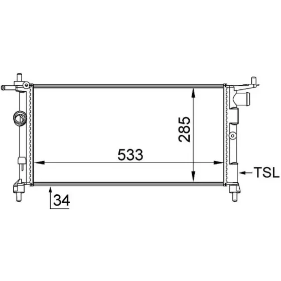 Mahle Radyatör – CR268000S ürün görseli