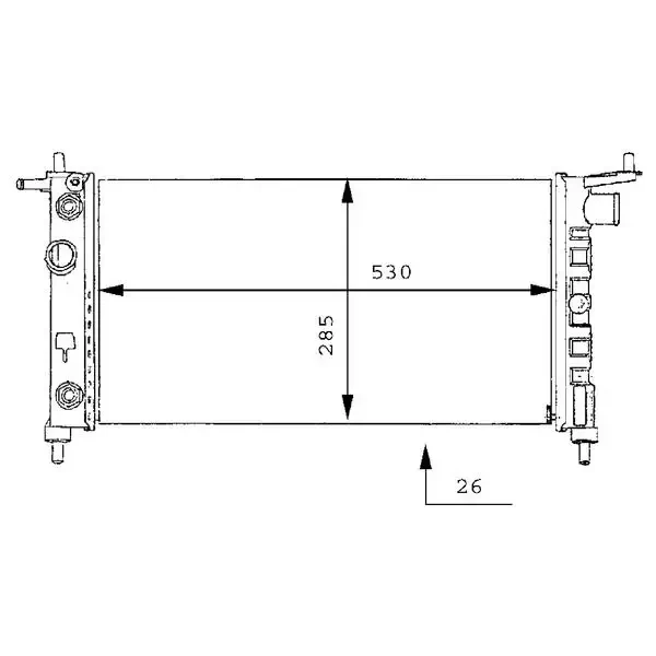 Mahle Radyatör – CR269000S / OEM 90410048
