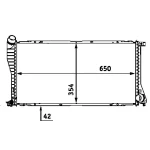 Mahle Radyatör – CR288000S / OEM 17117787908