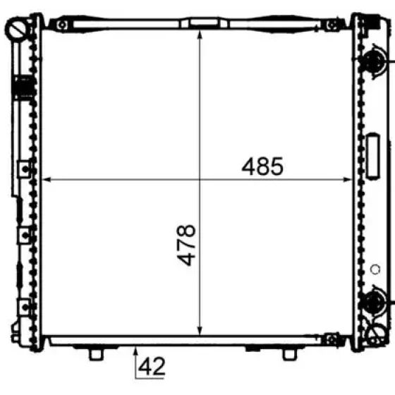 Mahle Radyatör – CR292000S / OEM A1245000203 ürün görseli