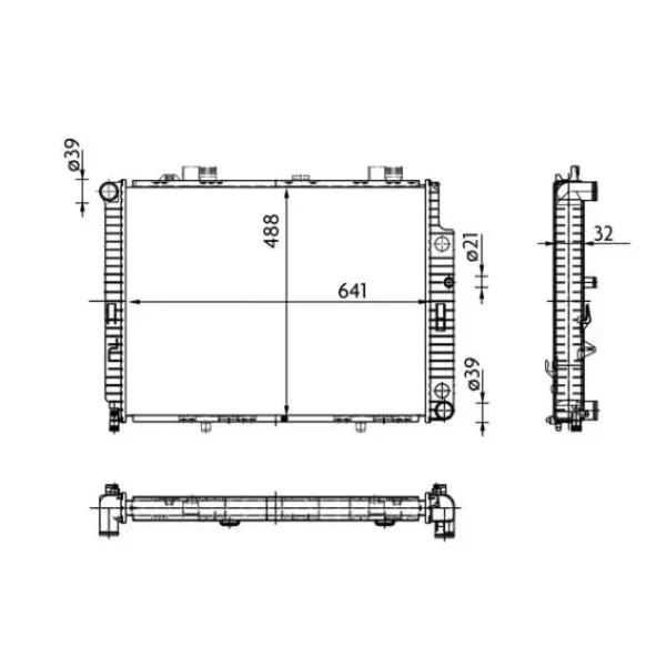 Mahle Radyatör – CR309000S / OEM A2105005803