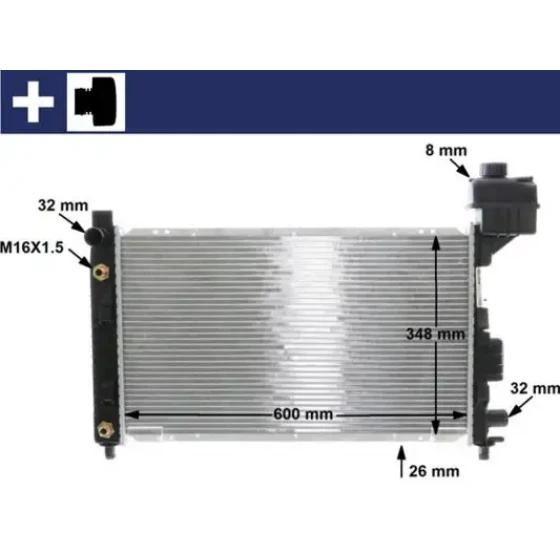 Mahle Radyatör – CR323000S / OEM A1685000302 ürün görseli