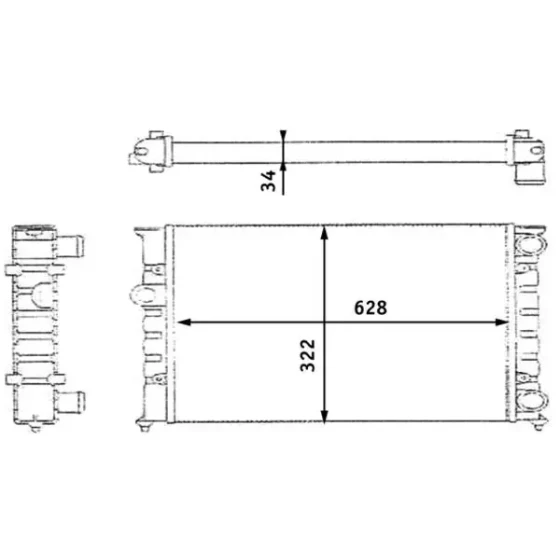 Mahle Radyatör – CR348000S ürün görseli