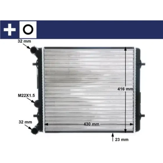 Mahle Radyatör – CR367000S / OEM 1J0121253G ürün görseli
