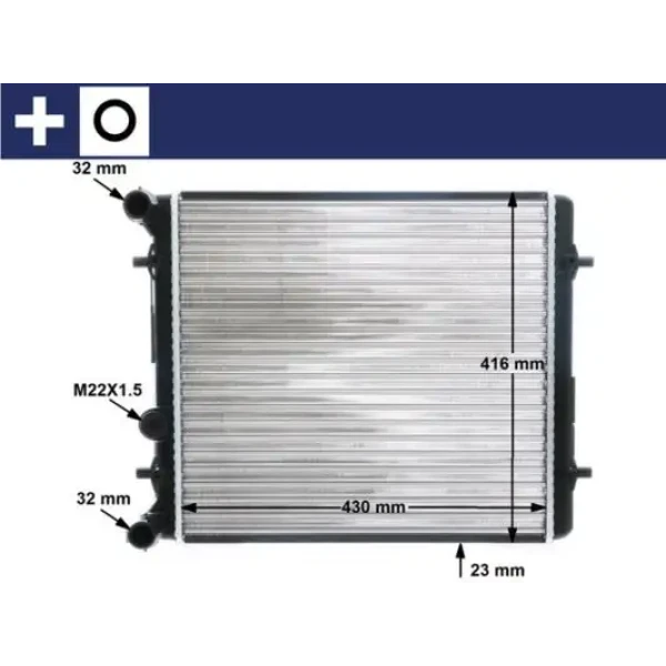 Mahle Radyatör – CR367000S / OEM 1J0121253G