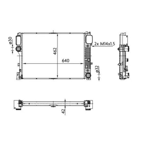 Mahle Radyatör – CR38000S ürün görseli