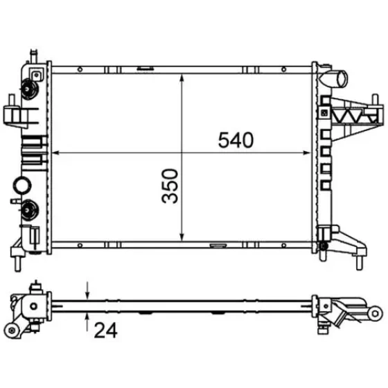 Mahle Radyatör – CR390000S / OEM 1300239 ürün görseli