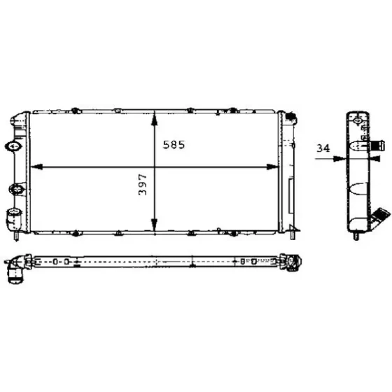 Mahle Radyatör – CR434000S / OEM 7701352605 ürün görseli