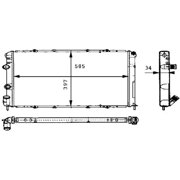 Mahle Radyatör – CR434000S / OEM 7701352605