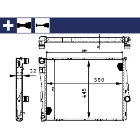 Mahle Radyatör – CR455000S ürün görseli