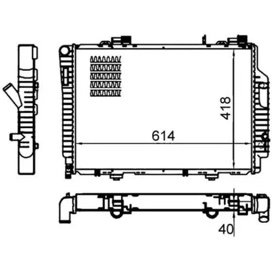 Mahle Radyatör – CR485000S / OEM A2025008203 ürün görseli