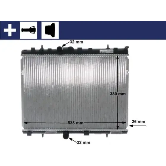 Mahle Radyatör – CR5000S / OEM 1330.P8 ürün görseli