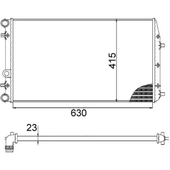 Mahle Radyatör – CR505000S ürün görseli
