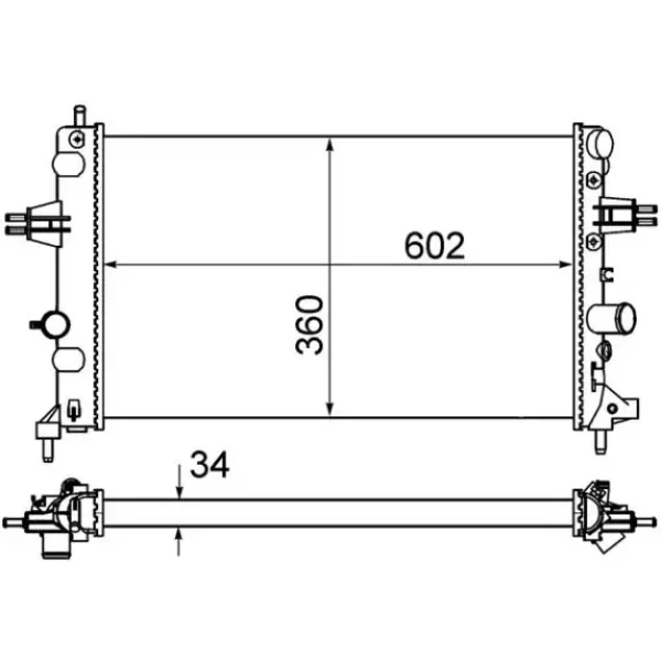 Mahle Radyatör – CR574000S / OEM 93179909