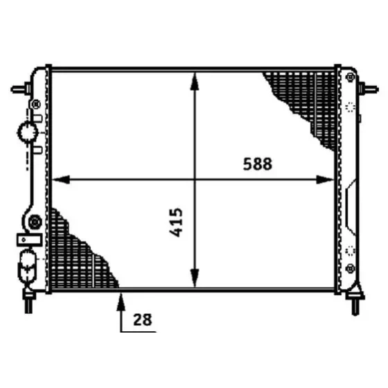 Mahle Radyatör – CR602000S / OEM 7701499953 ürün görseli