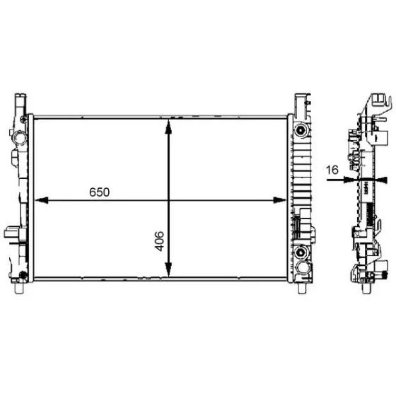 Mahle Radyatör – CR661000S / OEM A1695000703 ürün görseli