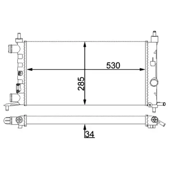 Mahle Radyatör – CR735000S / OEM 90531547 ürün görseli