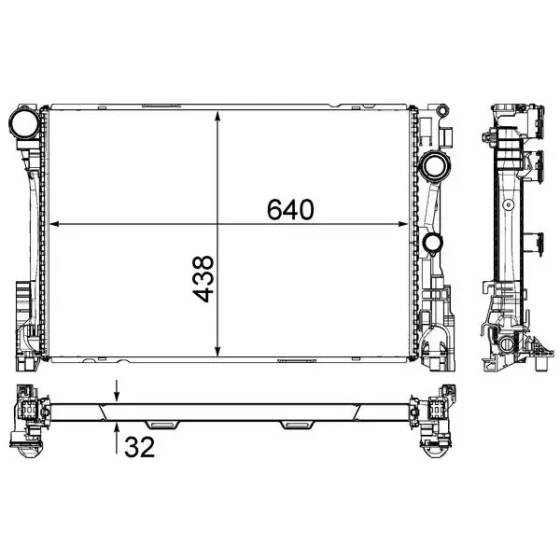 Mahle Radyatör – CR83000P / OEM A0995002603 ürün görseli