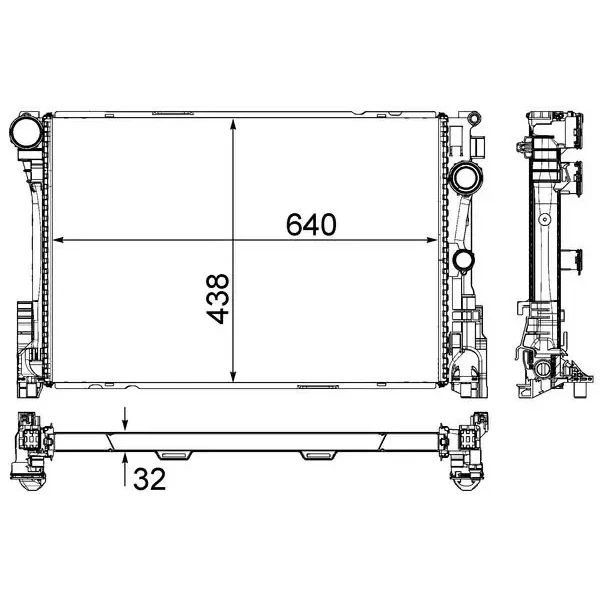 Mahle Radyatör – CR83000P / OEM A0995002603