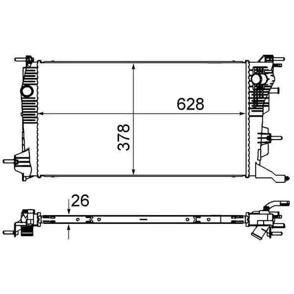 Mahle Radyatör – CR840000S / OEM 214105150R