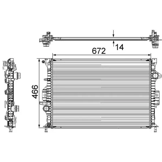 Mahle Radyatör – CR906000S ürün görseli