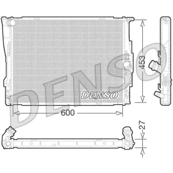 Denso Radyatör – DRM05073 / OEM 17117562079