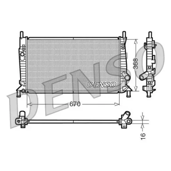 Denso Radyatör – DRM10075 ürün görseli