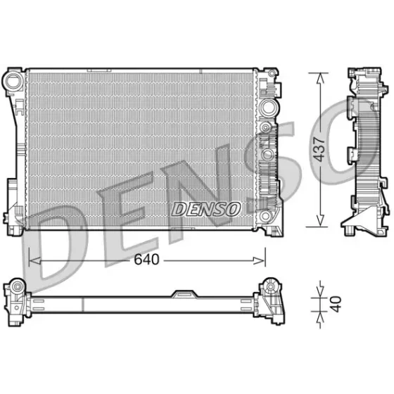 Denso Radyatör – DRM17046 / OEM A2045003103 ürün görseli