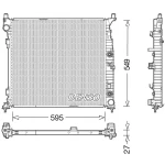 Denso Radyatör – DRM17055 / OEM A0995004603