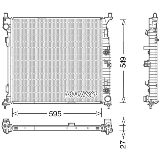 Denso Radyatör – DRM17055 / OEM A0995004603 ürün görseli