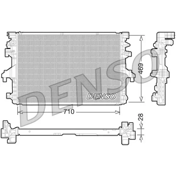 Denso Radyatör – DRM32038 / OEM 7E0121253A ürün görseli