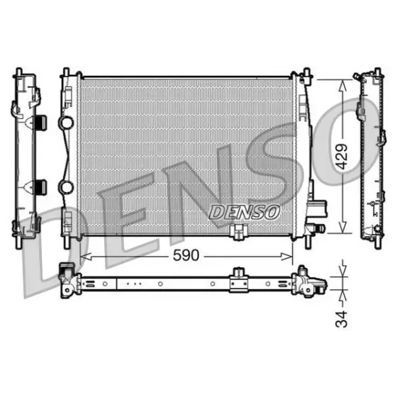 Denso Radyatör – DRM46018 / OEM 21400JD50B ürün görseli