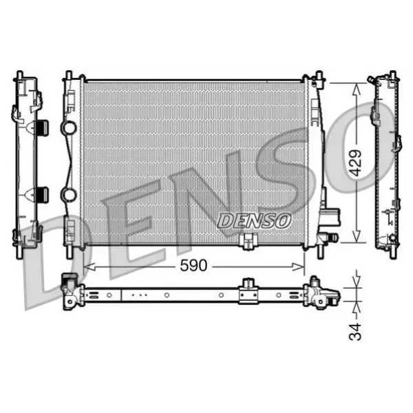 Denso Radyatör – DRM46018 / OEM 21400JD50B