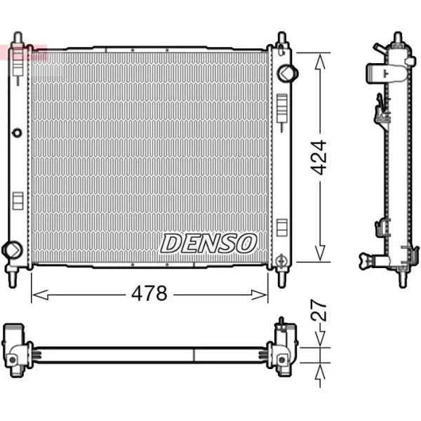 Denso Radyatör – DRM46044 / OEM 214101FE0B