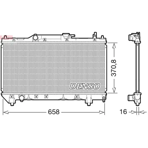 Denso Radyatör – DRM50117 / OEM 1640002310 ürün görseli
