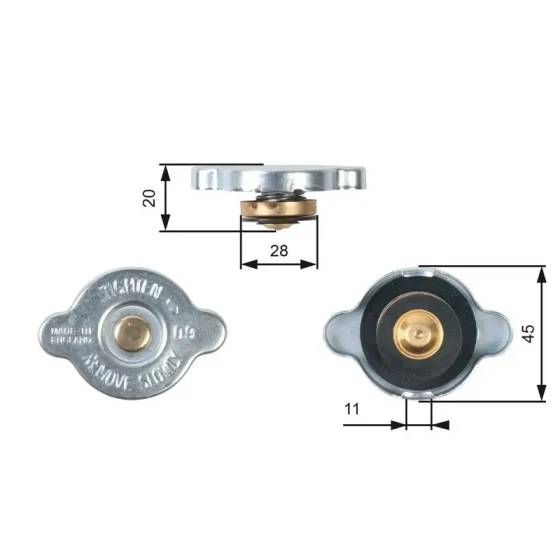 Gates Radyatör Kapağı – RC124 ürün görseli