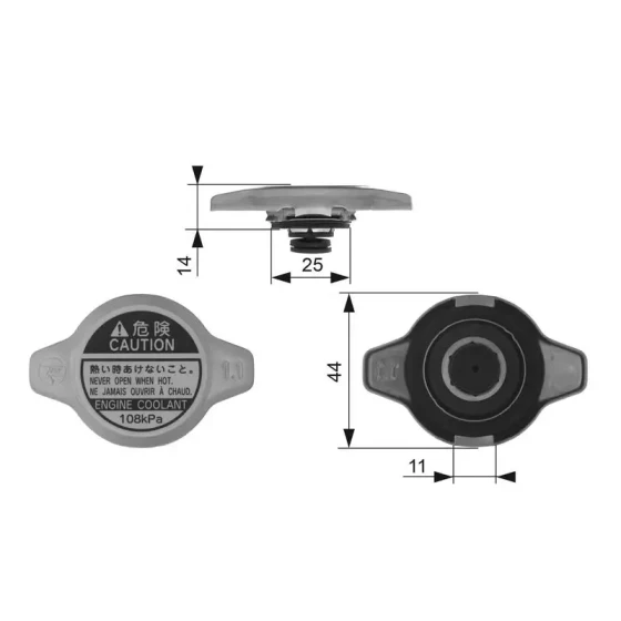 Gates Radyatör Kapağı – RC134 ürün görseli