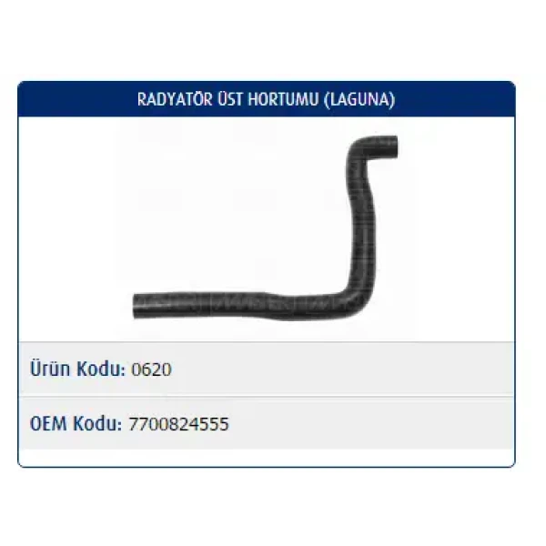 Master Radyatör Üst Hortumu – M0620 / OEM 7700824555