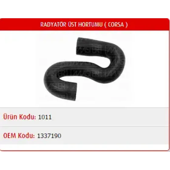 Master Radyatör Üst Hortumu – M1011 / OEM 4399777 ürün görseli